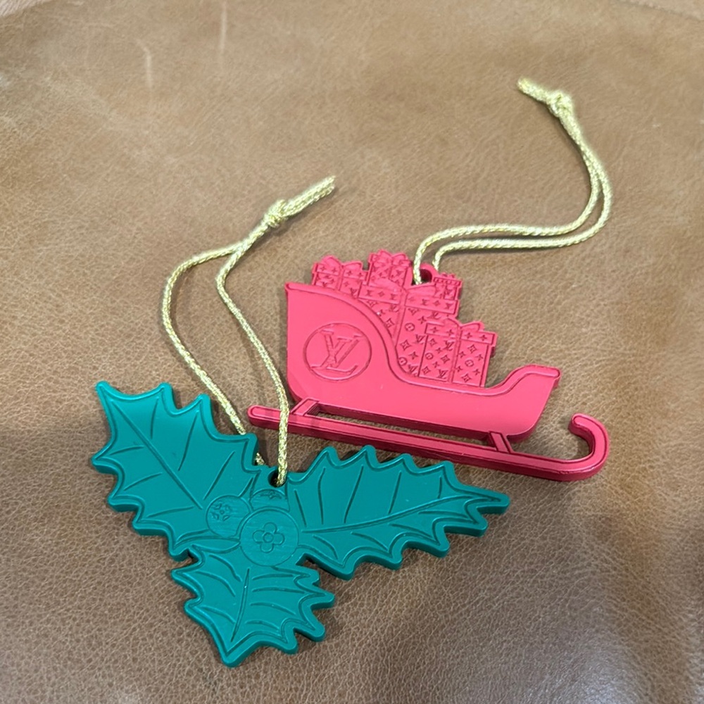 Louis Vuitton Holiday Ornaments - Red and Green